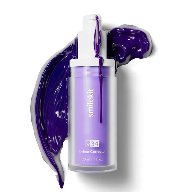 Purple teeth whitening concealer