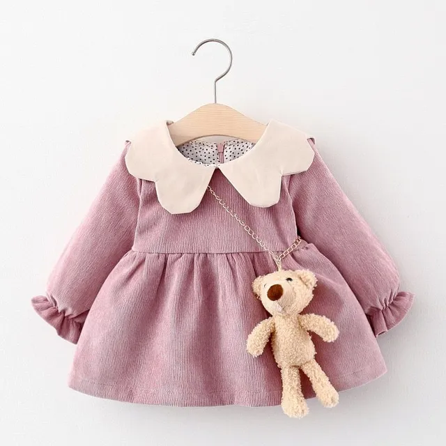 Cute toddler dress with collar