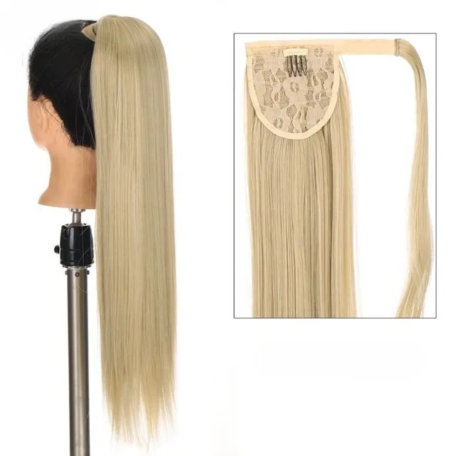 Women's long synthetic hair extensions for thickening hair