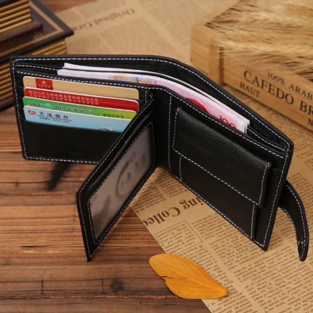 Elegantná pánska kožená peňaženka