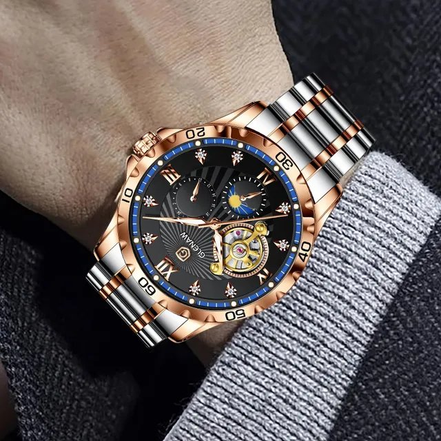 Montre analogique moderne pour homme - 4 couleurs