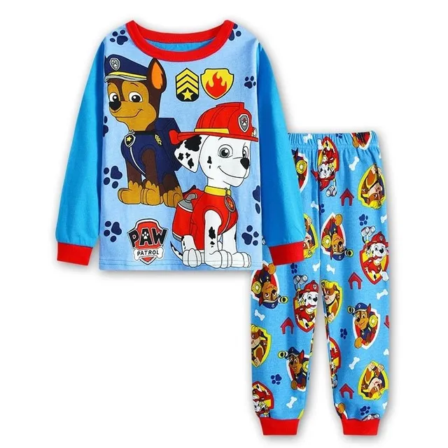Pijama stilată pentru copii cu imprimeu Patrula cățelușilor Kenny