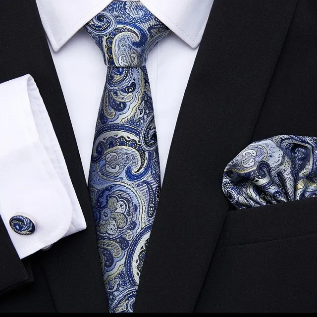 Men's formal luxury set | Tie, Handkerchief, Cufflinks