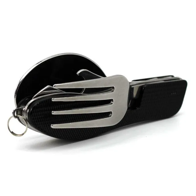 Multifunction pocket folding cutlery - 4v1