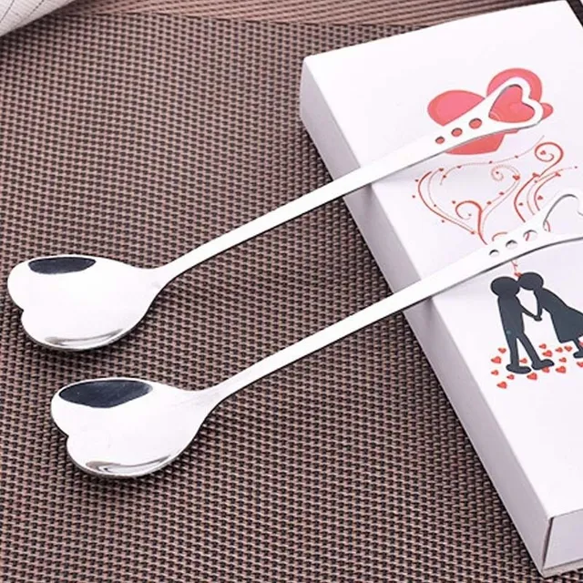 Spoons in the shape of a heart 10 pcs