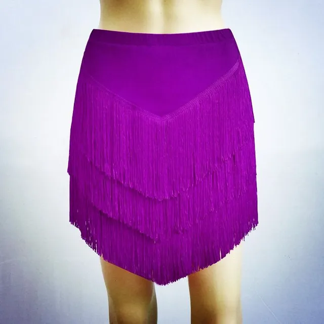 Dance skirt with fringe