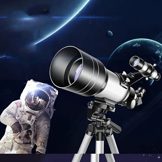 Telescop F30070 - Astronom profesionist, rezoluție înaltă, mărire 15x-150x, cu monoclu și trepied