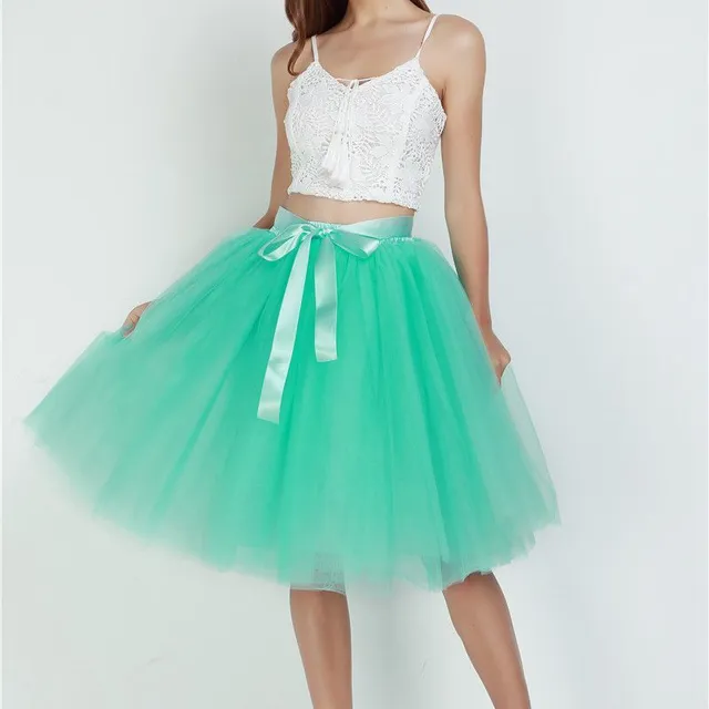 Women's Tulle Tutu Skirt with Bow