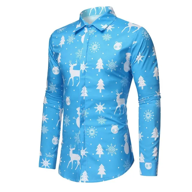 Men's long sleeve christmas shirt Chris