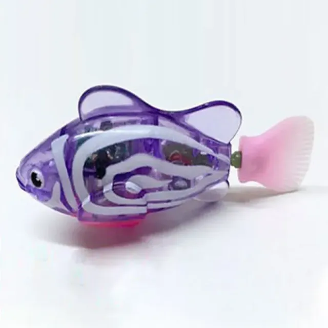 Lighting robotic simulated fish - interactive toy for cats and children, aquarium decoration