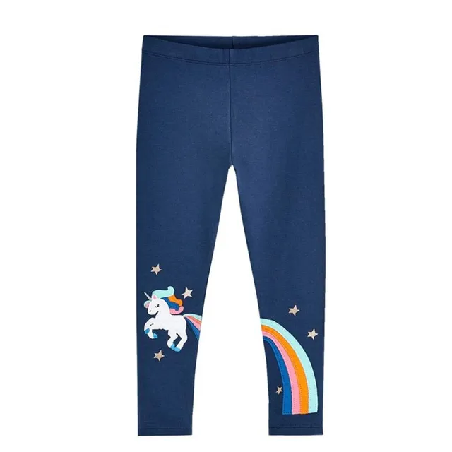 Girls cute unicorn leggings with unicorns