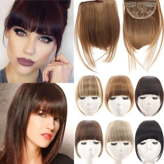 Hairpiece synthetic hair of different colours - bangs