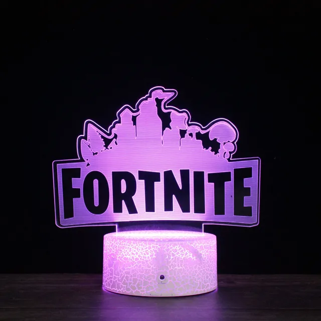 Colorful LED 3D Fortnite lamp