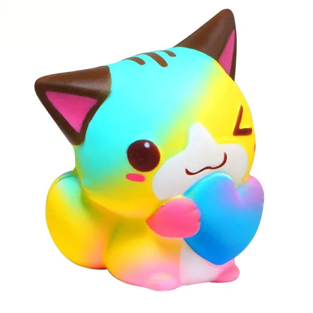 Anti-stress cat toy in a cute shape
