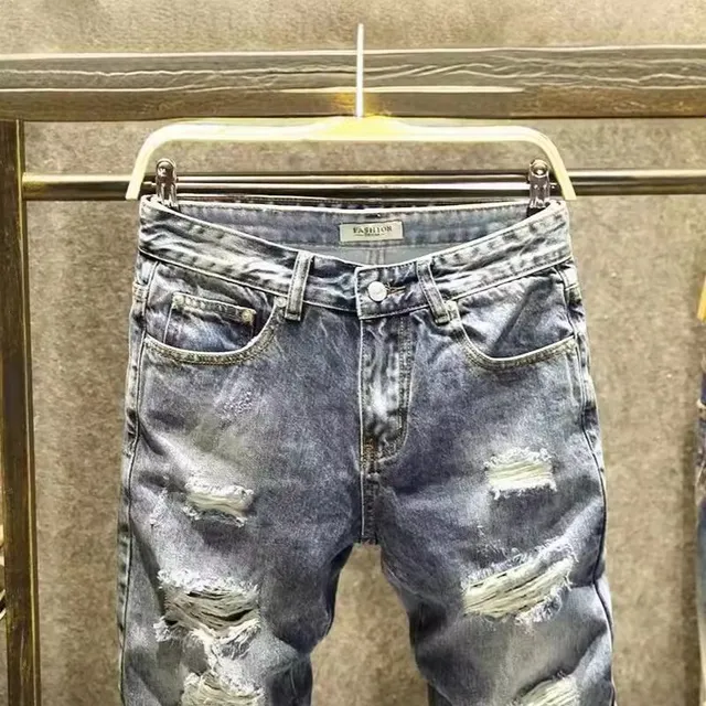 Letní pánské džínové kraťasy Denim