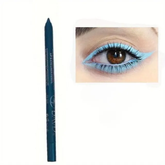 Waterproof pencil for coloured liners, shadows and lips - smudge-free