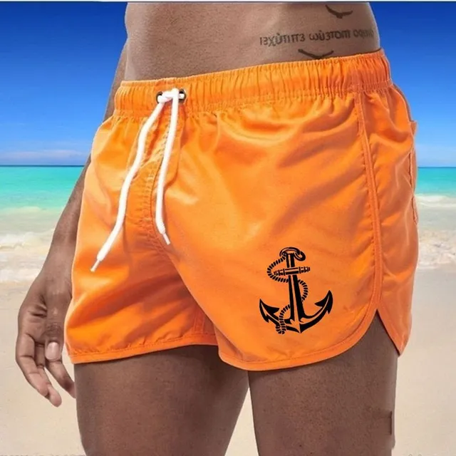 Men's original minimalist swim shorts with anchor print - various colours Lee