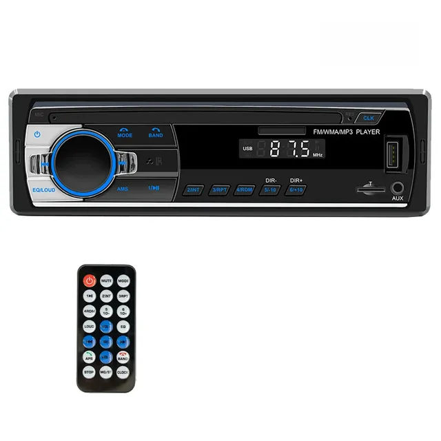 Stereo car radio with Bluetooth connection, AUX, USB, microSD reader - 1DIN connection