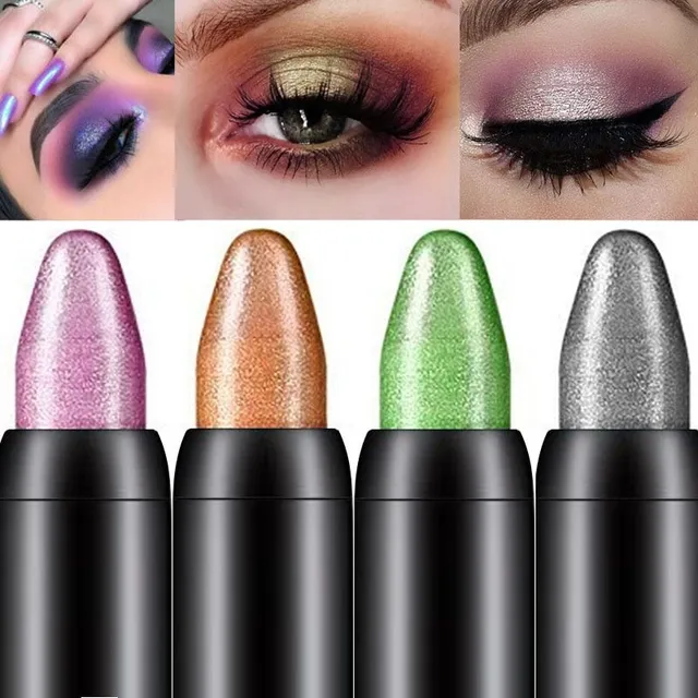 Waterproof, fast-drying pearlescent eyeshadow pencil