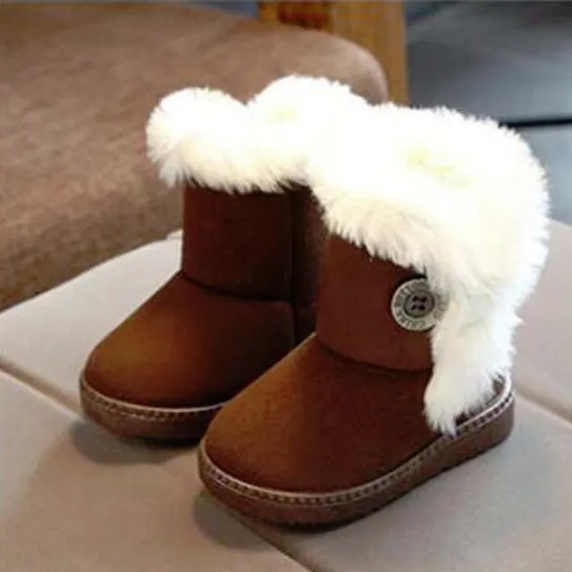 Girls winter roller with fur coat