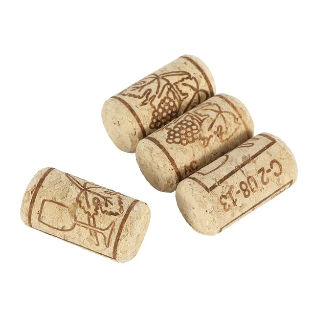 Cork wine stoppers with printing 100 pcs