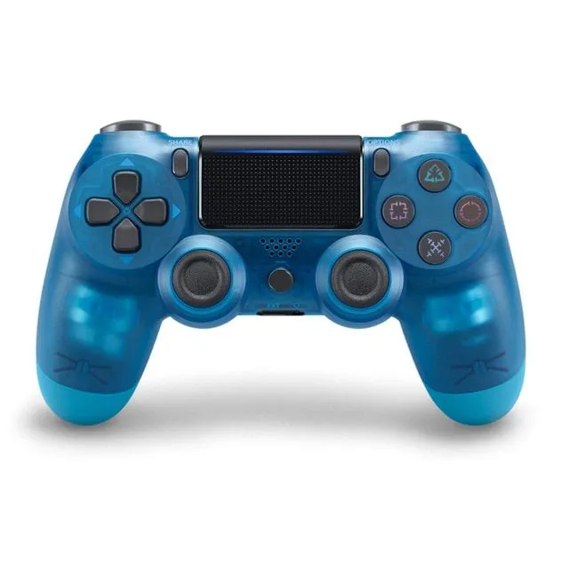 Design controller for PS4 crystal-blue