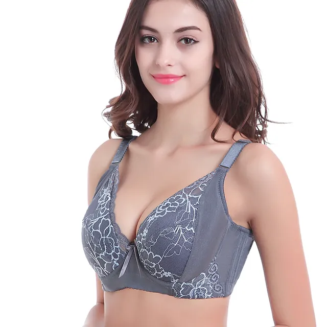 Bigger bust bra with flowers - 7 colours