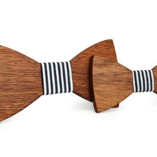 Wooden bow tie - men's + children's - 10 variants