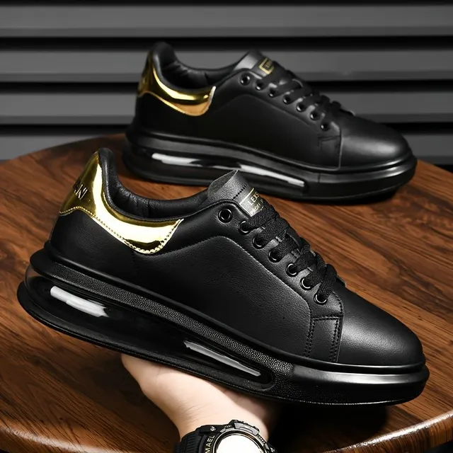 Trends of men's sneakers with suspension and lace for skateboard