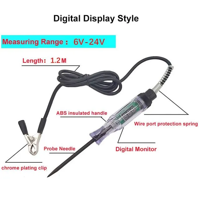 Voltage circuit tester for cars and trucks