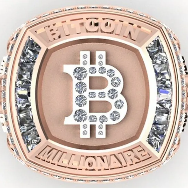 Férfi Robust Ring - Kryptocurrency Bitcoin