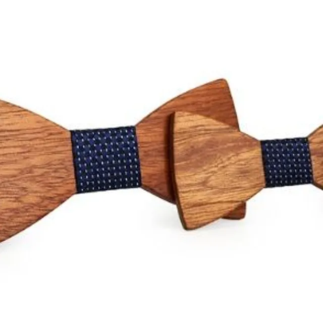 Wooden bow tie - men's + children's - 10 variants