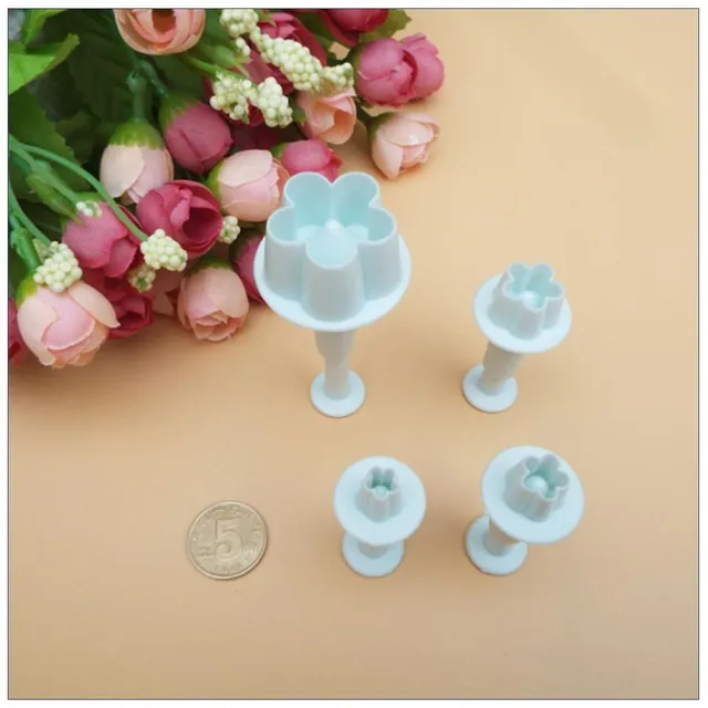 Set of picks for marzipan - flowers 4 pcs