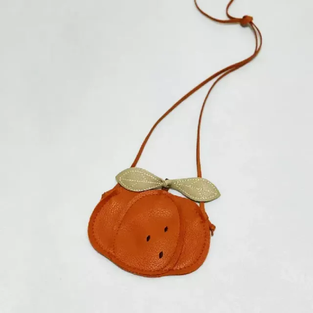 Baby mini crossbody purse with motif pumpkin / pears / ladybugs