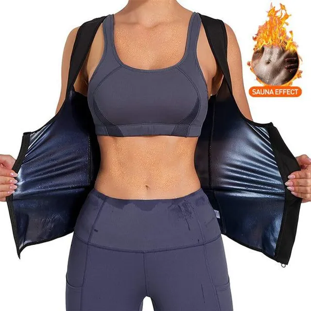 Sauna Zip Shaper Vest dla kobiet