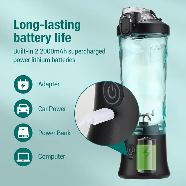 Portable personal blender 20oz with USB charging