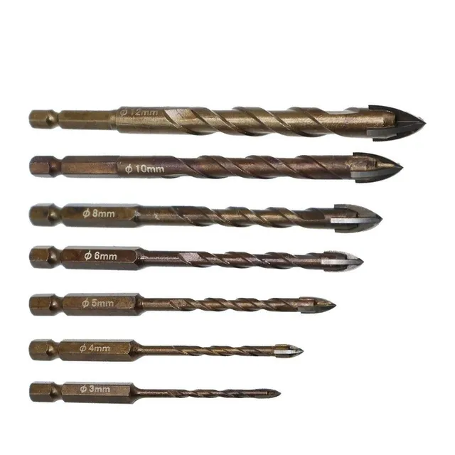 Set of drills 3-12 mm 7 pcs H1156