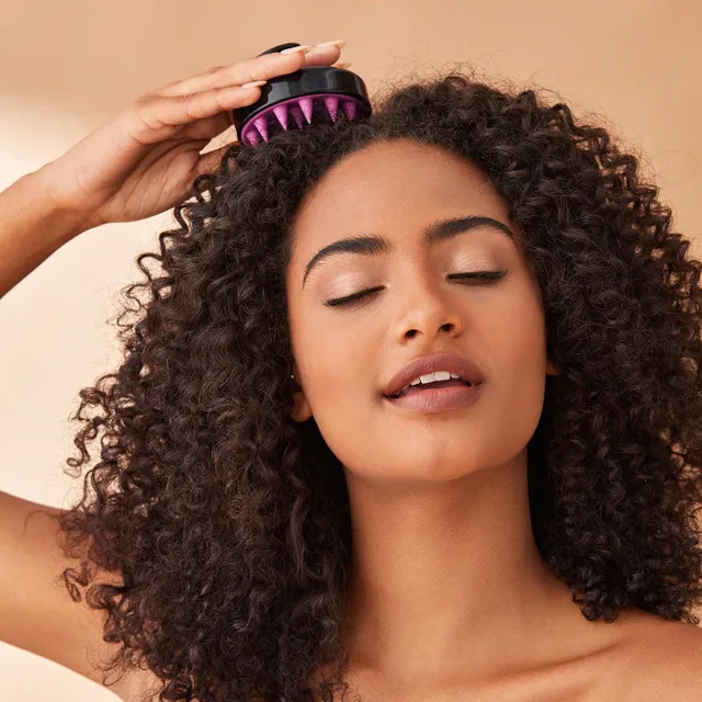 Perie de masaj și exfoliere din silicon pentru păr - îngrijire pentru păr sănătos și strălucitor