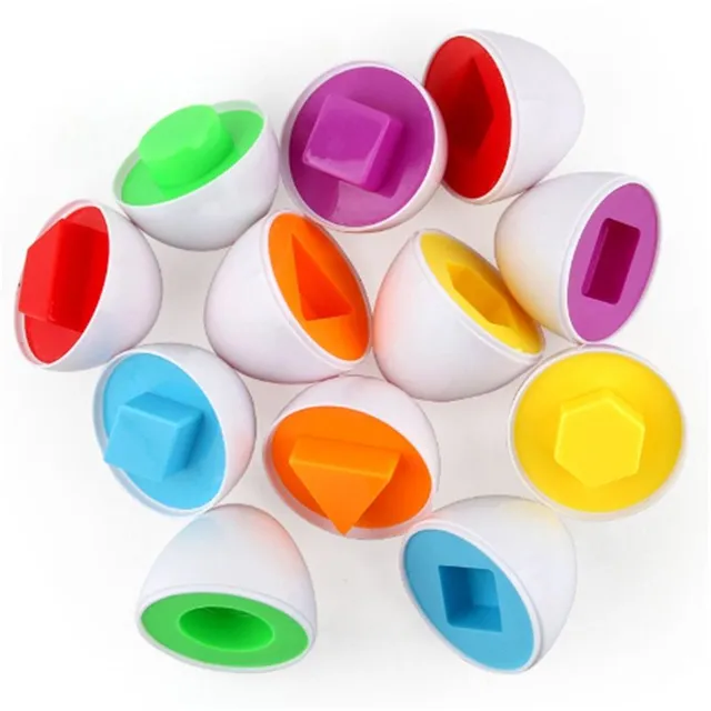 Gyerekek tojás alakú oktatási kirakós játékai - 6 k