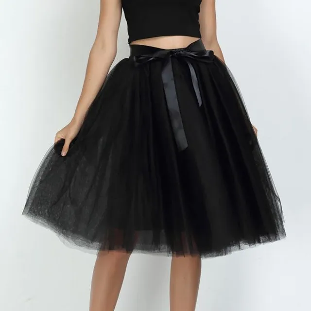 Women's Tulle Tutu Skirt with Bow