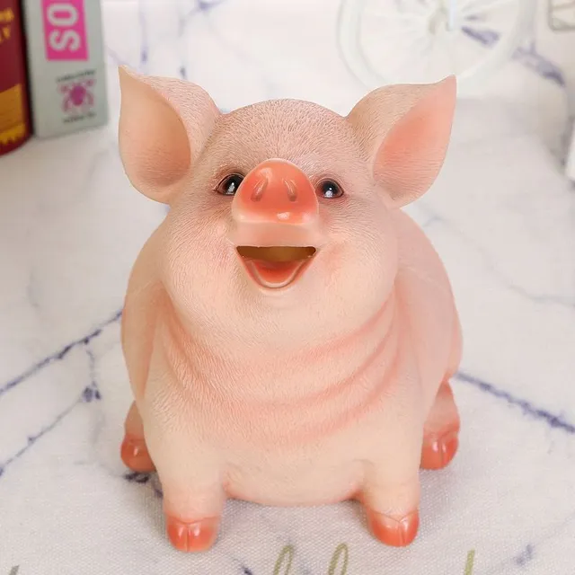 Children's cash box in the form of a fat pig