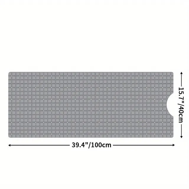 Extremely long non-slip bath mat (120 cm)