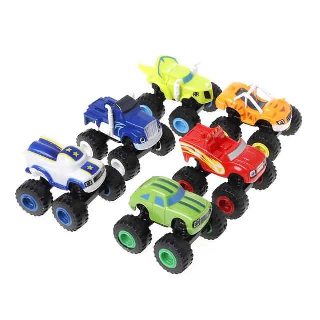 Set mașinuțe monster truck - Blaze Machines 6 bucăți