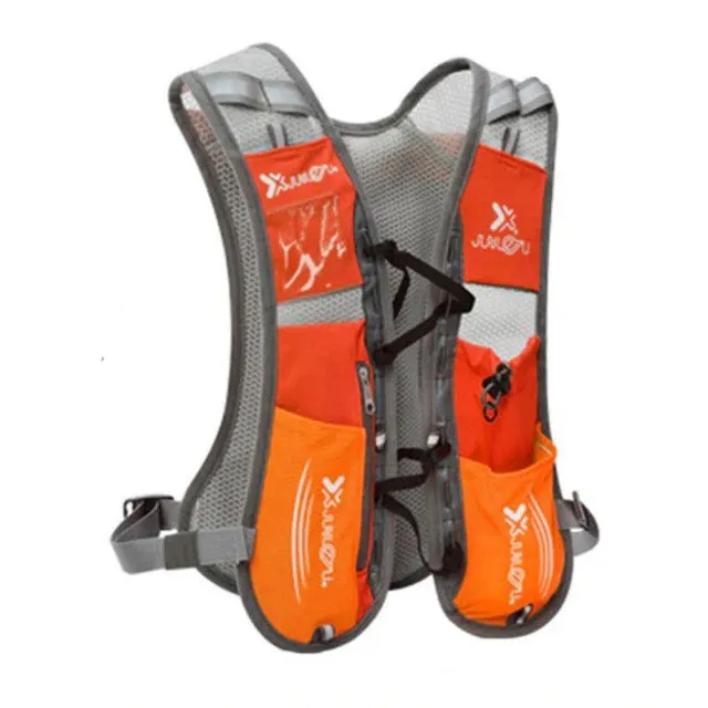Ultraľahká bežecká vesta a 5L batoh barva-oranzova