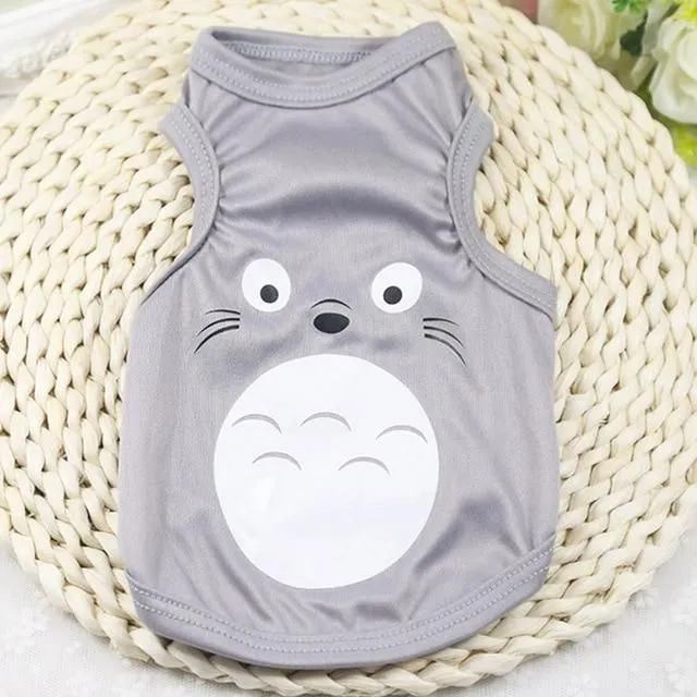 Clothes for cats with animated characters