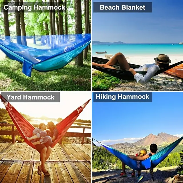 Automatic self-folding hammock against mosquitoes - Perfect protection for outdoor camping