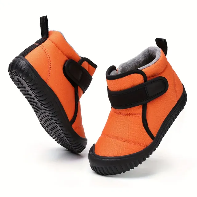 Children's waterproof snow boots with hot fleece lining and anti-slip sole