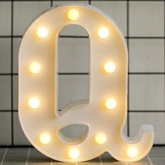 Decorative illuminating letters