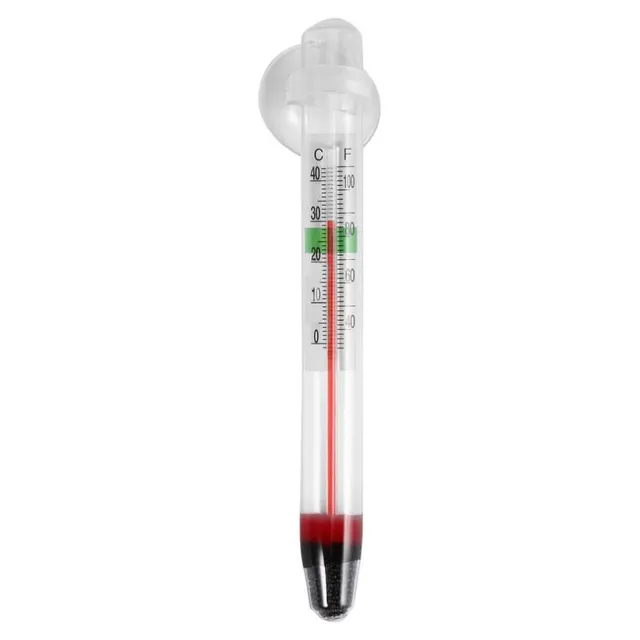 Glass aquarium thermometer