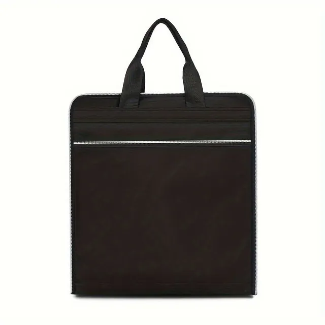 Men's briefcase with laptop compartment, multilayer of solid Oxford